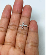 Minimalist Seahorse Adjustable Ring 925 Sterling Silver, Handmade Nautic... - €13,02 EUR