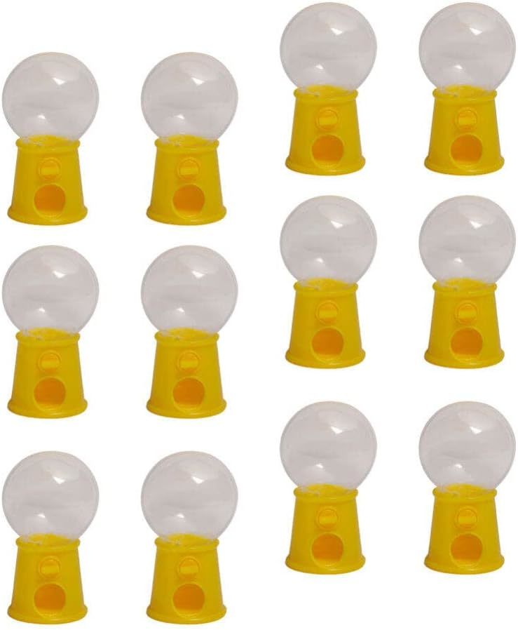 Bulk Candy 12Pcs Gumball Machine Mini Candy Dispenser Piggy Bank Desktop... - $36.99