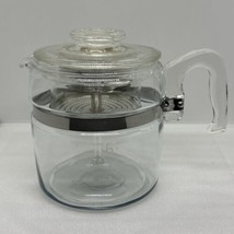 Vintage Pyrex Flameware 6 Cup Glass Coffee Percolator 7756 B Complete - £36.26 GBP