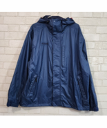 Columbia Jacket Mens Large Blue Red Omni Tech Waterproof Full Zip Hooded... - $471.58 MXN