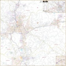 Asheville, NC Wall Map - £175.47 GBP