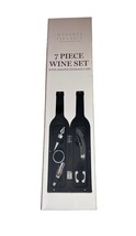 Modern Elegance 7 Piece Wine Tool Set Wine Shaped Storage Case New Great... - £12.08 GBP