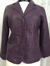 Chico&#39;s Women&#39;s Jacket Antonia Laredo Purple Jacket Chico&#39;s Size 0 / 4 NWT  - £69.40 GBP