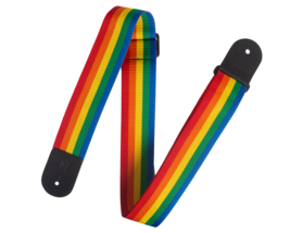 Levy’s 2&quot; Seatbelt Poly Guitar Strap, Rainbow - $10.99