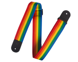 Levy’s 2&quot; Seatbelt Poly Guitar Strap, Rainbow - £8.66 GBP