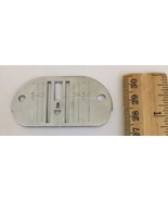 Singer Sewing Machine Chainstitch Throat Plate 381244 Chain Stitch Needle  - $28.41
