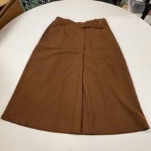 Vintage Lord and Taylor Women&#39;s Brown Skirt with pocket, Size 10 - £23.21 GBP