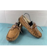 Ugg Australia Slipper Women Dakota Shoes Brown 7M Leather Slipon Moccasi... - $27.54