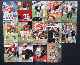 1992 Pro Set Series 1 San Francisco 49ers Team Set of 14 Football Cards - $8.00