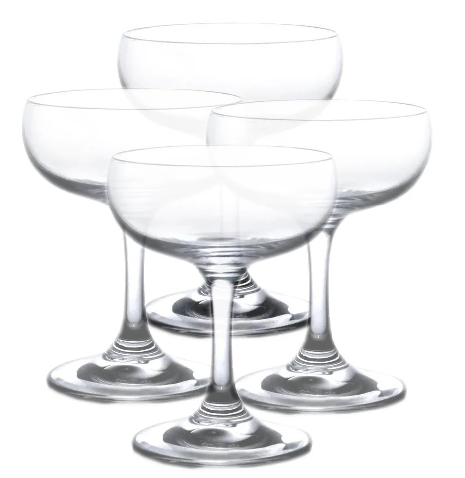BARCONIC Glassware - 7 Ounce Coupe Cocktail Glasses Set of 4 - $28.70