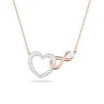 Swarovski women's infinity mixed metal heart pendant necklace size One Size - $129.98 CAD