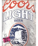 1992 Coors Light Beer Silver Bullet Can Vintage Print Ad It&#39;s the Right ... - $10.97