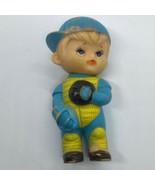 Vintage Baseball Cap Catcher Rubber Toy 1950s - $268.63 MXN