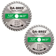 5-1/2 Inch 36 Tooth ATB Finishing and Trimming Saw Blade, Cordless Trim ... - $29.99