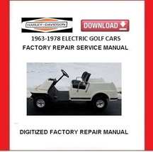 1963-1978 HARLEY-DAVIDSON Electric Golf Cart Service Repair Manual  - £15.75 GBP