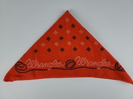 Vintage Wrangler Red Bandana Handkerchief Hanky Scarf Rope Design 20 1/4&quot; sq VGC - £13.65 GBP