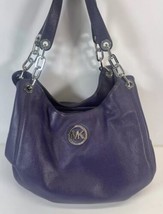 Michael Kors Purple Large 3 Compartment, Middle Copper Handbag Purse Shoulder - £51.68 GBP