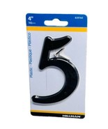 Hillman 4” Plastic Plastico 839760 Number 5 Letter With Screws - Black - £4.46 GBP