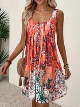Orange Gray White Sleeveless Dress Women’s Plus Size 2XL - $25.61 CAD