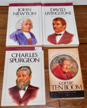 Heroes Of The Faith LOT 4 J.Newton D.Livingstone C.Spurgeon Corrie Ten Boom Book - $15.83