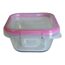 Pyrex 1-Cup Square Baking/Storage Dish #8701 Aqua Tint With Lid - £19.88 GBP