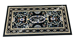 3&#39;x2&#39; Marble Dining Hallway Table Top Pietra Dura Scagliola Inlay Decor E1516 - £889.45 GBP