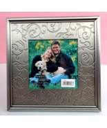 Pewter Picture Frame with Flowing Design. 8.5&quot; x 8.5&quot; (displays a pic 5&quot;... - £14.87 GBP