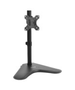 Single Monitor Stand - Freestanding Vesa Steel Mount Base Riser Fits 1 - £42.47 GBP