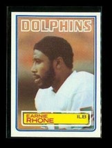 Vintage 1983 Topps Football Trading Card #319 Earnie Rhone Miami Dolphins - £3.93 GBP