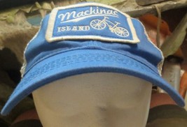 Mackinac Island Michigan Patch Hat Cap Trucker Style SnapBack Hat Blue M... - £11.08 GBP