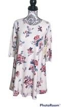 Altar&#39;d State Size XS ARLO Ivory Lined Floral Print Dress 3/4 Sleeve NWT - £16.77 GBP