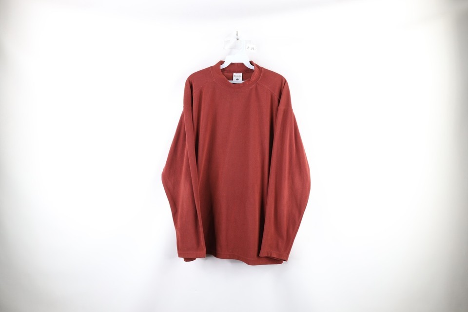 Vintage Columbia Mens Large Spell Out Fleece Ribbed Knit Mock Neck Sweat... - $33.62