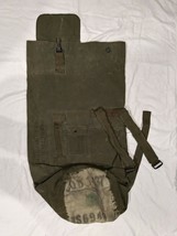 KOREAN WAR 1951 VINTAGE COLLECTIBLE CANVAS DUFFEL BAG LARGE - $40.49