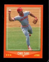 1988 Score Rookie And Traded #100T Chris Sabo Nm (Rc) Reds - £4.24 GBP