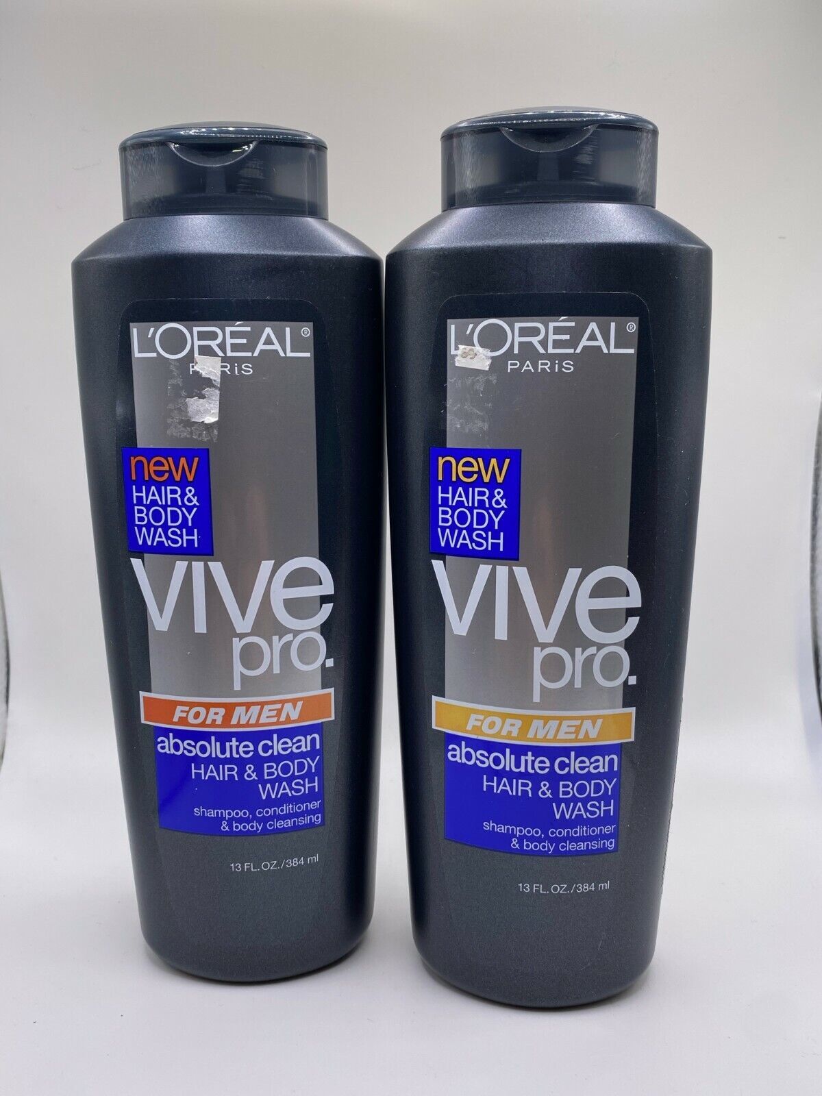 (2)  L'OREAL VIVE PRO FOR MEN ABSOLUTE CLEAN HAIR BODY WASH 13 OZ EACH - $49.99