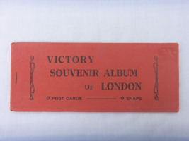Vintage Victory Souvenir Album Of London 9 Postcards 9 Snaps - £7.87 GBP