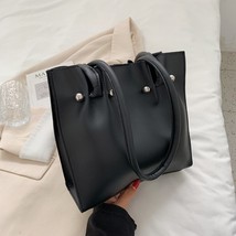 Female Shopper Bag 2022 Women&#39;s Brand Shoulder Bags Fashion Pu Leather Simple So - £36.95 GBP
