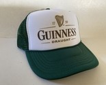 Vintage Guinness Draught Beer Hat Trucker Hat Adjustable snapback Dark G... - $17.59