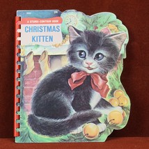Christmas Kitten  A Sturdi-Contour Book 1966 Board Book Childrens - $7.53