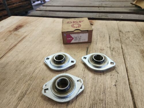 3 pcs.  SKF FT 15/16 FM 2 Bolt Flange Bearing 15/16&quot; Bore. - $39.99