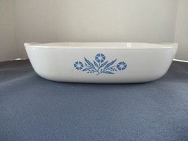 Corning Ware Cornflower blue P-10-B baking dish 10&quot; square with handles Vintage - £28.00 GBP
