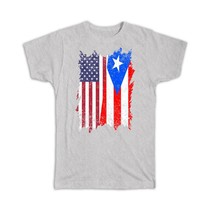 United States Puerto Rico : Gift T-Shirt American Puerto Rican - £14.15 GBP