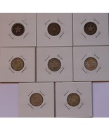 3x 1915, 3x 1948 + 2x 1949 10 Centavos 900 Silver World Caribbean Coins,... - $102.34 CAD