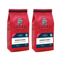 Lacas Coffee Company Bourbon Caramel Medium Roast 2 pack 12oz - £27.29 GBP
