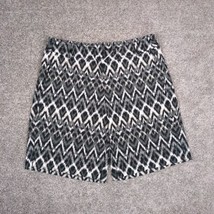 Spanx Sunshine Shorts Women L Gray Chevron Print On The Go Bermuda Stretch - £19.65 GBP