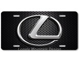 Lexus &quot;L&quot; Logo Inspired Art on Mesh FLAT Aluminum Novelty Car License Ta... - $17.99