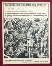 Russ Cochran&#39;s Comic Art Auction Catalog #7 (1981) Comic Book Art Fanzine Vg+ - £15.54 GBP