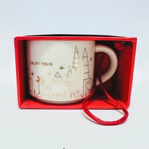 Starbucks California Coffee Mug Christmas Ornament You are here White Go... - £22.21 GBP