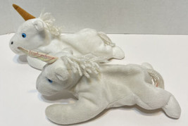 VTG 93 TY Beanie Babies Mystic Unicorns Iridescent Horn and Gold Horn Lot of 2 - £14.82 GBP