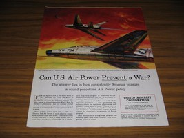 1954 Print Ad North American F-100 Super Sabre Jets United Aircraft E Ha... - $14.67